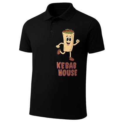 Cotton Polo Collar Advertising T-Shirt – Short Sleeve (Front/Back Printed)