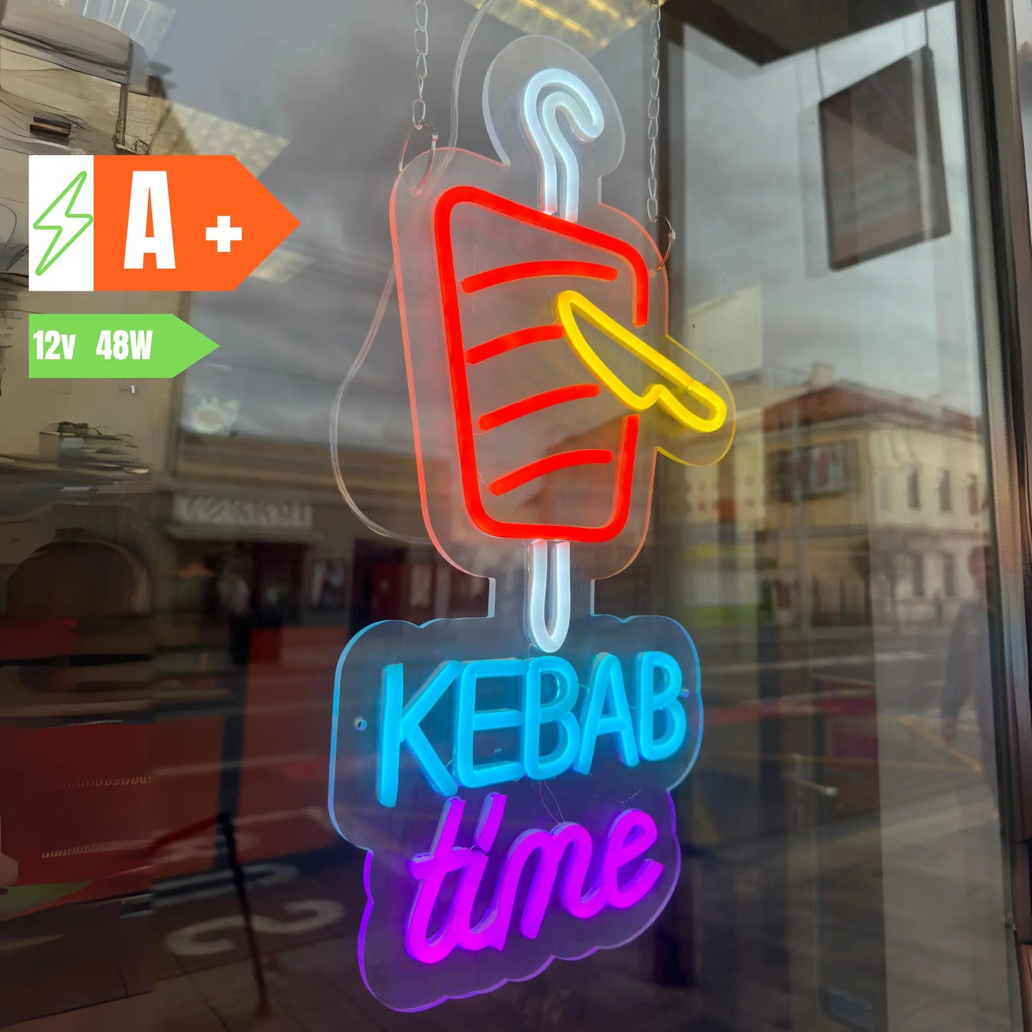 Kebab Time - Neon light