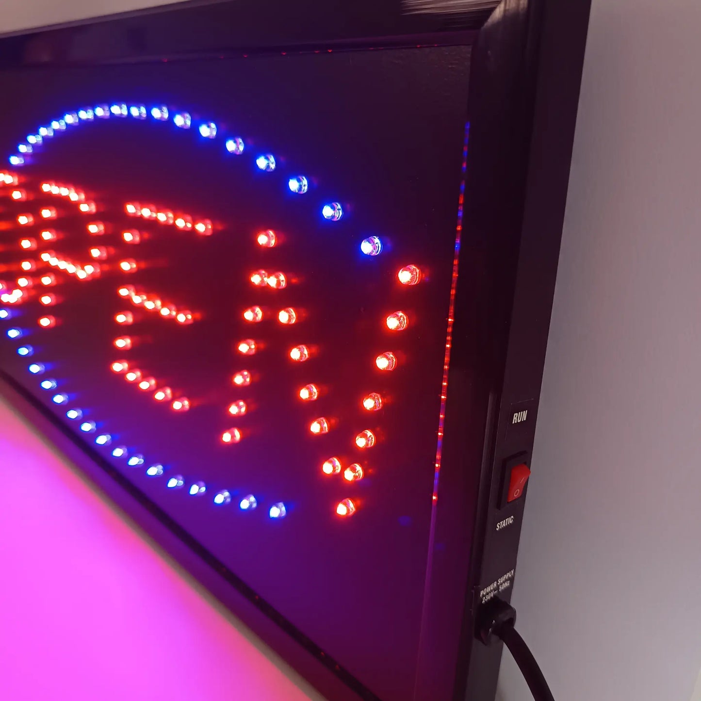 Flashing "Open Neon"