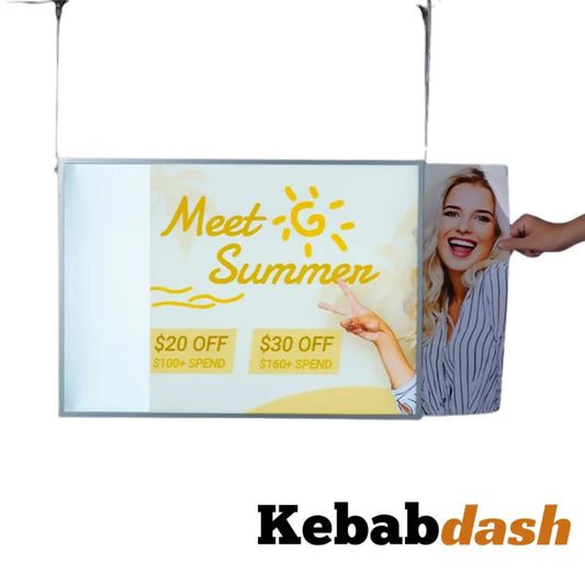 Double Sided LED Illuminated - For shop windows