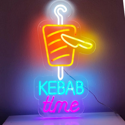 Kebab Time - Neon light