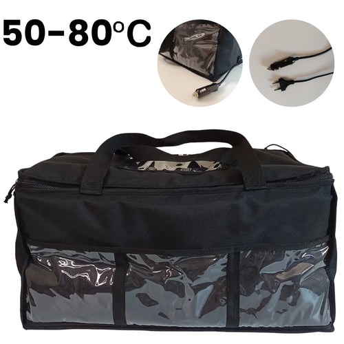 Electrically heated Delivery Bag - Black